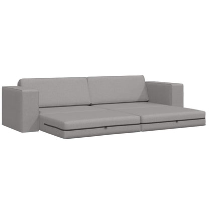 Bodensofa-Bett Wolken-Grau 245 x 78 x 77 cm Stoff