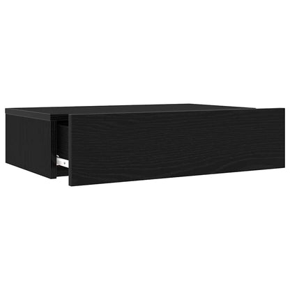 TV-Schränke mit LED-Leuchten 2 Stk. Schwarze Eiche 60x35x15,5 cm