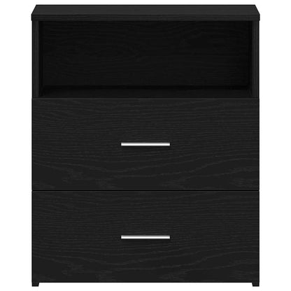 Nachttisch 2 pcs Schwarze Eiche 50 x 32 x 60 cm Holzwerkstoff