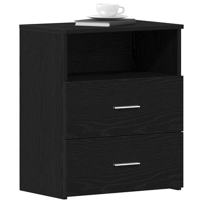 Nachttisch 2 pcs Schwarze Eiche 50 x 32 x 60 cm Holzwerkstoff
