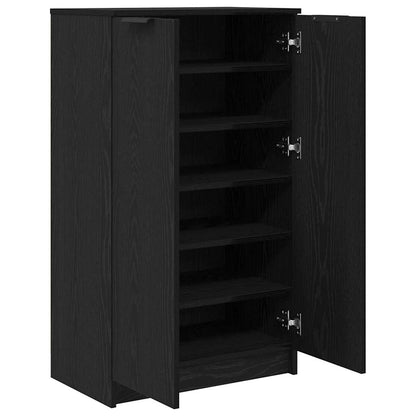 Schuhschrank Schwarze Eiche 59 x 35 x 100 cm Holzwerkstoff
