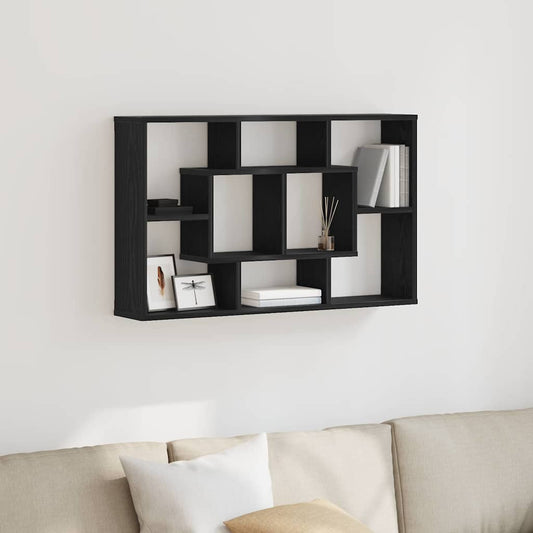 Wandregal Schwarze Eiche 85 x 16 x 52,5 cm Holzwerkstoff