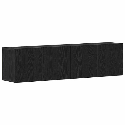 TV-Schränke 2 Stk. Schwarze Eiche 160 x 30 x 41 cm Holzwerkstoff