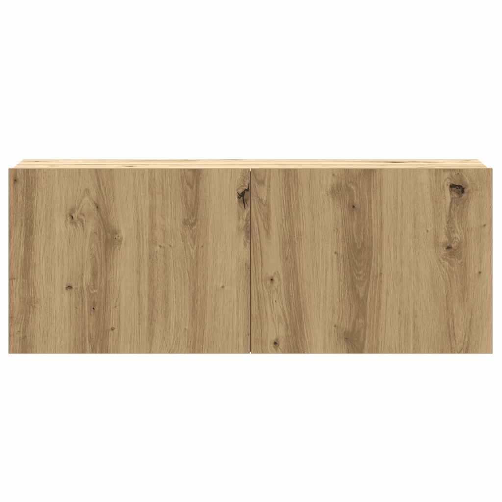 6-tlg. TV-Schrank-Set Wandmontage Artisan-Eiche Holzwerkstoff