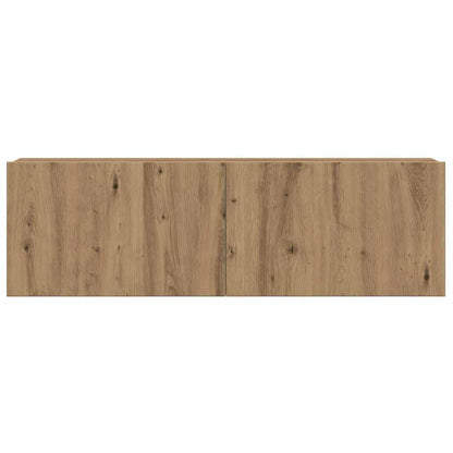8-tlg. TV-Schrank-Set Wandmontage Artisan-Eiche Holzwerkstoff