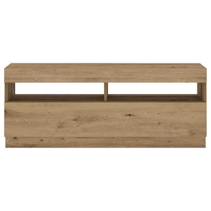 TV-Schrank mit LED-Leuchten Artisan-Eiche 200x35x40 cm