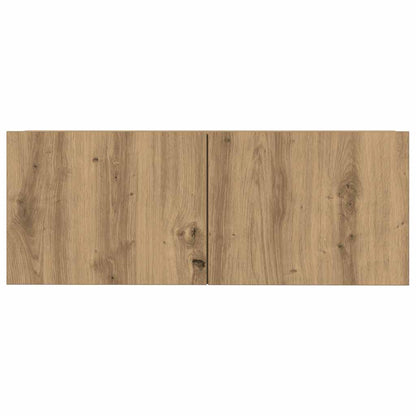 7-tlg. TV-Schrank-Set Wandmontage Artisan-Eiche Holzwerkstoff