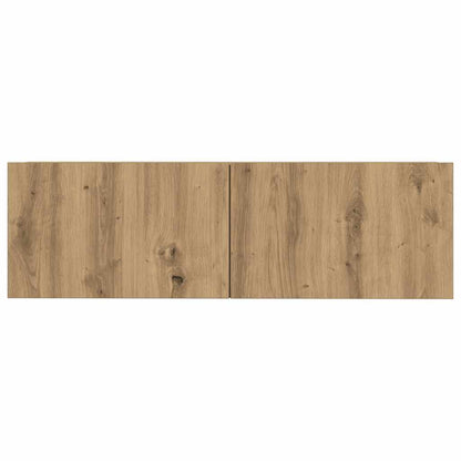 7-tlg. TV-Schrank-Set Wandmontage Artisan-Eiche Holzwerkstoff
