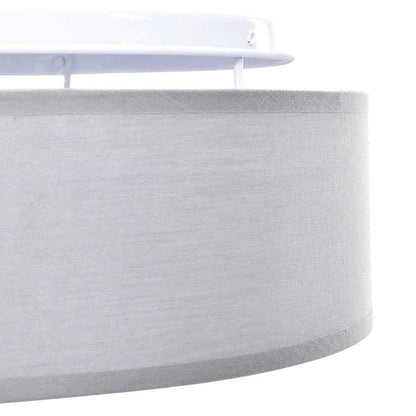 Deckenlampe Grau 38 x 13.5 cm Stoff