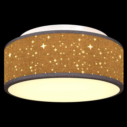 Deckenlampe Schwarz 30 x 13.5 cm Stoff