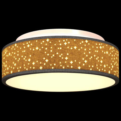 Deckenlampe Schwarz 38 x 13.5 cm Stoff