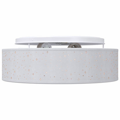 Deckenlampe Grau 38 x 13.5 cm Stoff