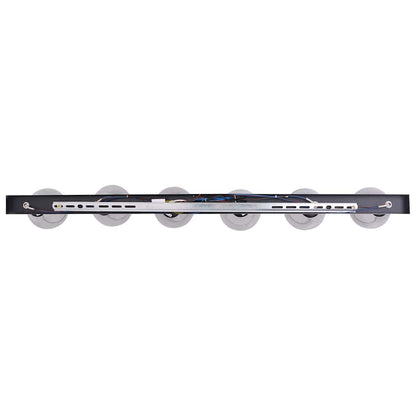 Deckenstrahler Schwarz 110,5 x 13 x 26 cm Glas und Metall