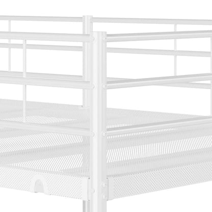 Etagenbett ohne Matratze Weiß 75x190 cm Stahl