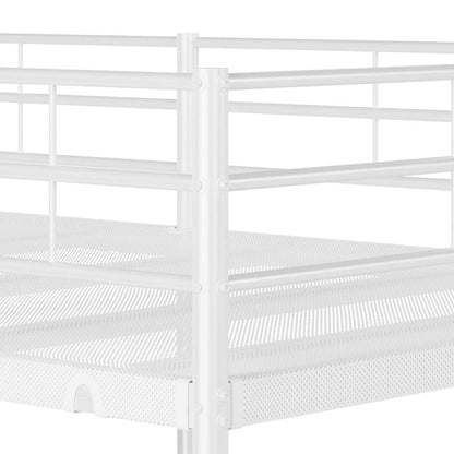 Etagenbett ohne Matratze Weiß 80x200 cm Stahl