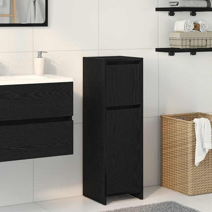 Badezimmerschrank Schwarze Eiche 30 x 30 x 95 cm Holzwerkstoff