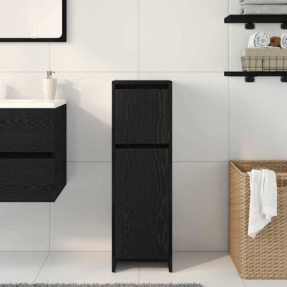 Badezimmerschrank Schwarze Eiche 30 x 30 x 95 cm Holzwerkstoff