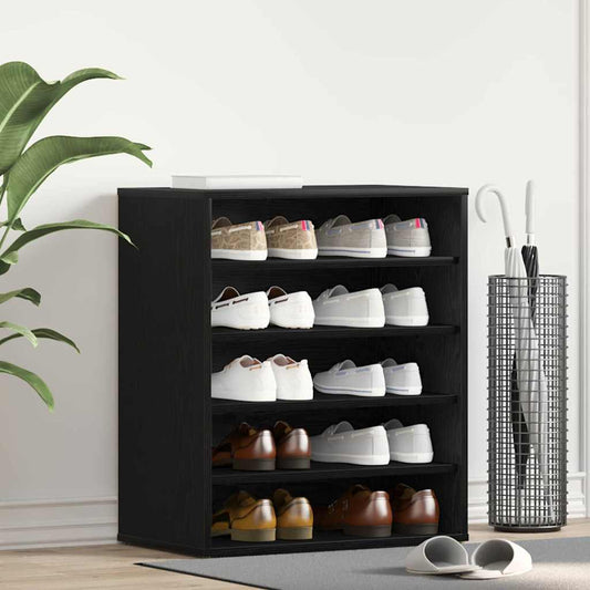 Schuhschrank Schwarze Eiche 60 x 35 x 70 cm Holzwerkstoff