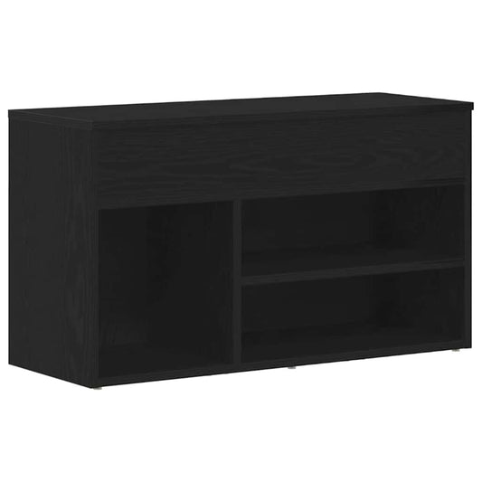 Schuhbank Schwarze Eiche 80 x 30 x 45 cm Holzwerkstoff
