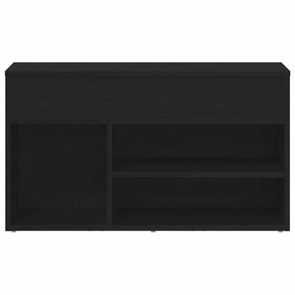 Schuhbank Schwarze Eiche 80 x 30 x 45 cm Holzwerkstoff