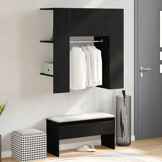 Flur-Schrank Schwarze Eiche 97.5 x 37 x 99 cm Holzwerkstoff