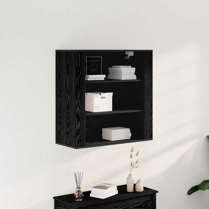 Wandschrank Schwarze Eiche 80 x 33 x 80 cm Holzwerkstoff