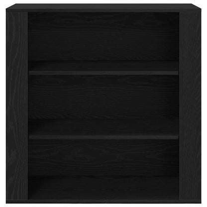 Wandschrank Schwarze Eiche 80 x 33 x 80 cm Holzwerkstoff