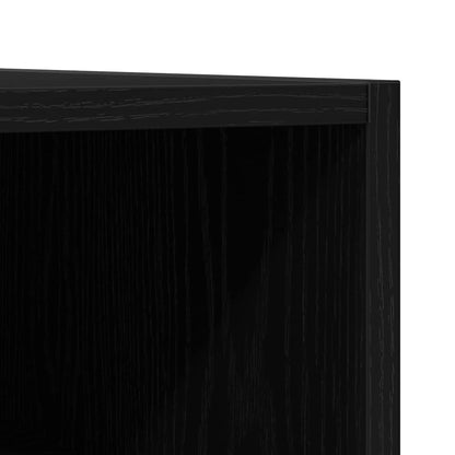 Schallplattenschrank mit Regal Schwarze Eiche 100 x 38 x 48 cm