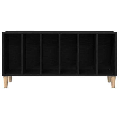 Schallplattenschrank mit Regal Schwarze Eiche 100 x 38 x 48 cm