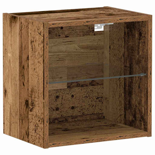 Schweberegal mit Regal Braun 40 x 28.5 x 40 cm Holzwerkstoff