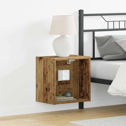 Schweberegal 2 pcs Braun 40 x 28.5 x 40 cm Holzwerkstoff