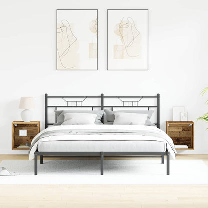 Schweberegal 2 pcs Braun 40 x 28.5 x 40 cm Holzwerkstoff