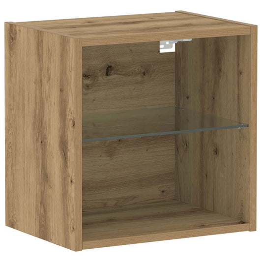 Schweberegal mit Regal Braun 40 x 28.5 x 40 cm Holzwerkstoff