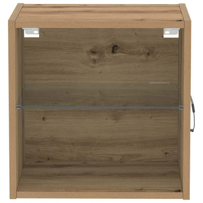 Schweberegal 2 pcs Braun 40 x 28.5 x 40 cm Holzwerkstoff