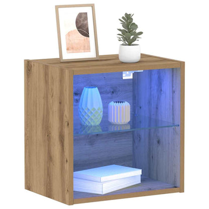 Schweberegal 2 pcs Braun 40 x 28.5 x 40 cm Holzwerkstoff
