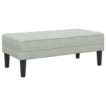 Sofa Set 2 pcs Hellgrau 173 x 131 x 67 cm Samt