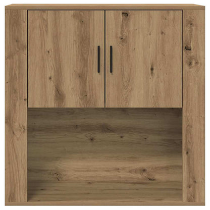 Wandschrank Eiche handwerklich 80 x 33 x 80 cm Holzwerkstoff