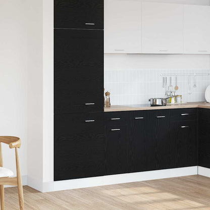 Schubladenunterschrank mit Tür Schwarze Eiche 30 x 46 x 81.5 cm