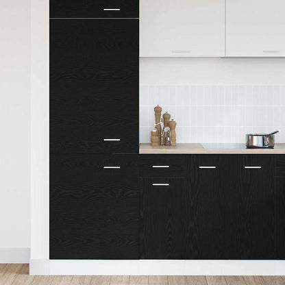 Schubladenunterschrank mit Tür Schwarze Eiche 30 x 46 x 81.5 cm