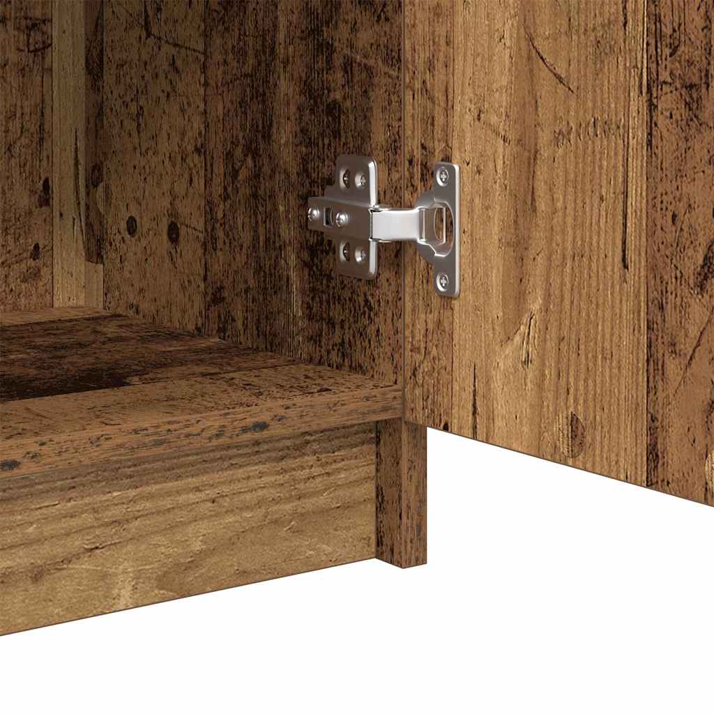 Badezimmer Schrank Altholz 32 x 34 x 90 cm Holzwerkstoff