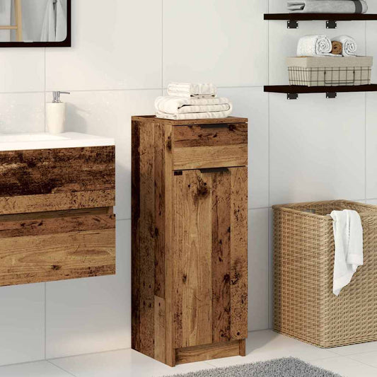 Badezimmer Schrank Altholz 32 x 34 x 90 cm Holzwerkstoff