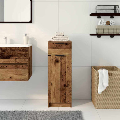 Badezimmer Schrank Altholz 32 x 34 x 90 cm Holzwerkstoff