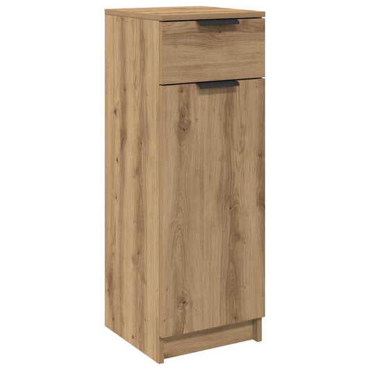 Badezimmer Schrank mit Regal Eiche handwerklich 32 x 34 x 90 cm