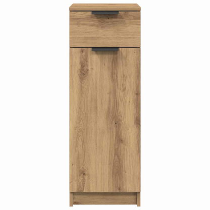 Badezimmer Schrank mit Regal Eiche handwerklich 32 x 34 x 90 cm