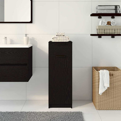 Badezimmer Schrank Schwarze Eiche 32 x 34 x 90 cm Holzwerkstoff
