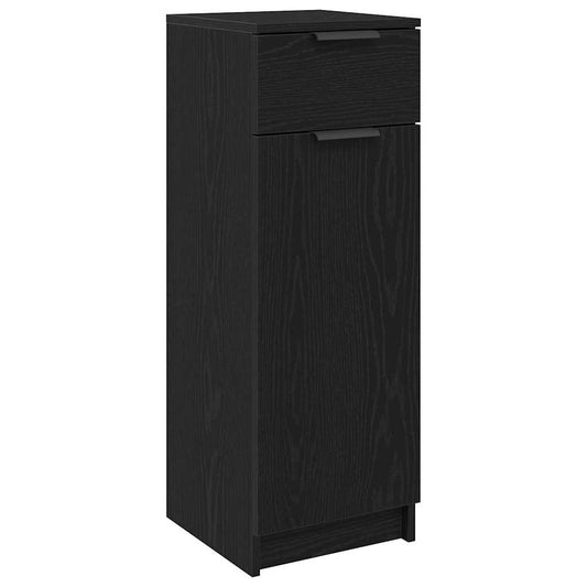 Badezimmer Schrank Schwarze Eiche 32 x 34 x 90 cm Holzwerkstoff