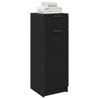 Badezimmer Schrank Schwarze Eiche 32 x 34 x 90 cm Holzwerkstoff