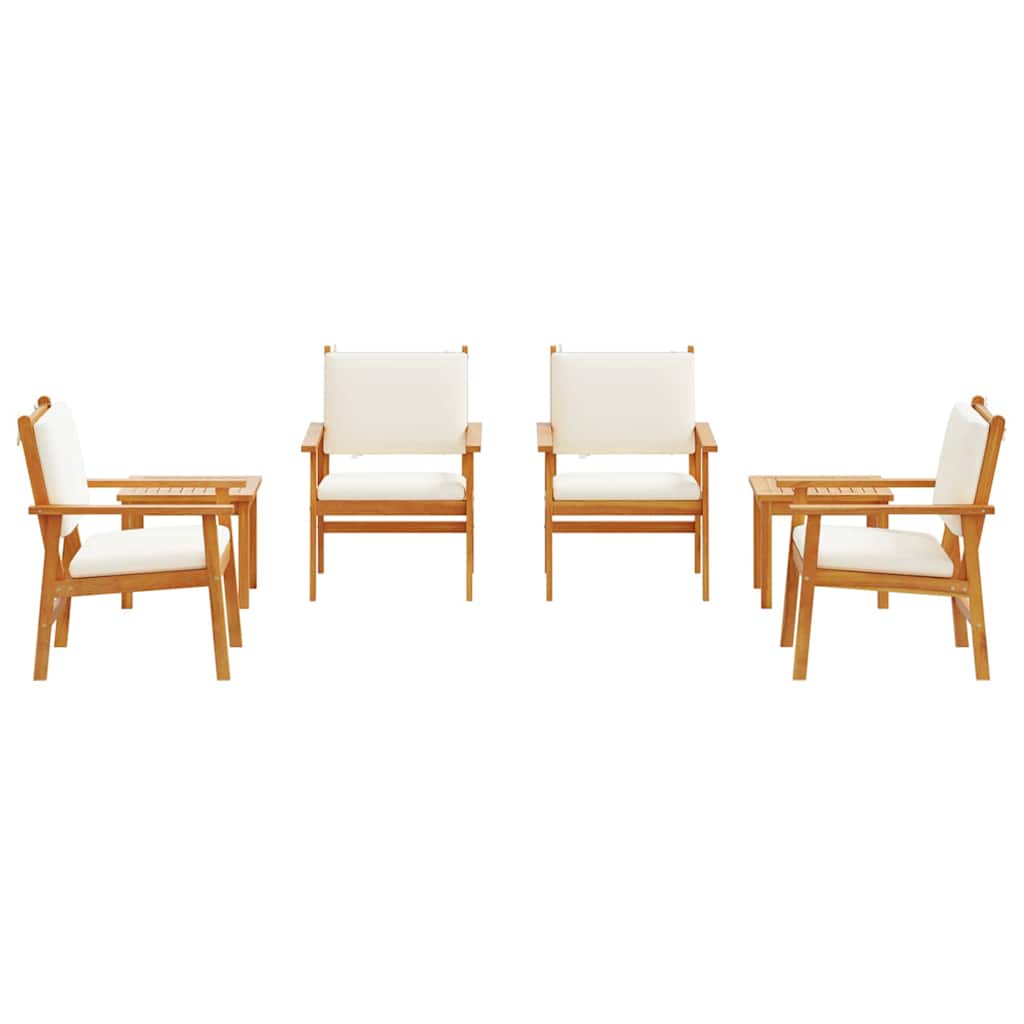 Garten-Sofa-Set 6 pcs Braun 45 x 45 x 38cm Massivholz Akazie