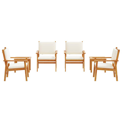 Garten-Sofa-Set 6 pcs Braun 45 x 45 x 38cm Massivholz Akazie