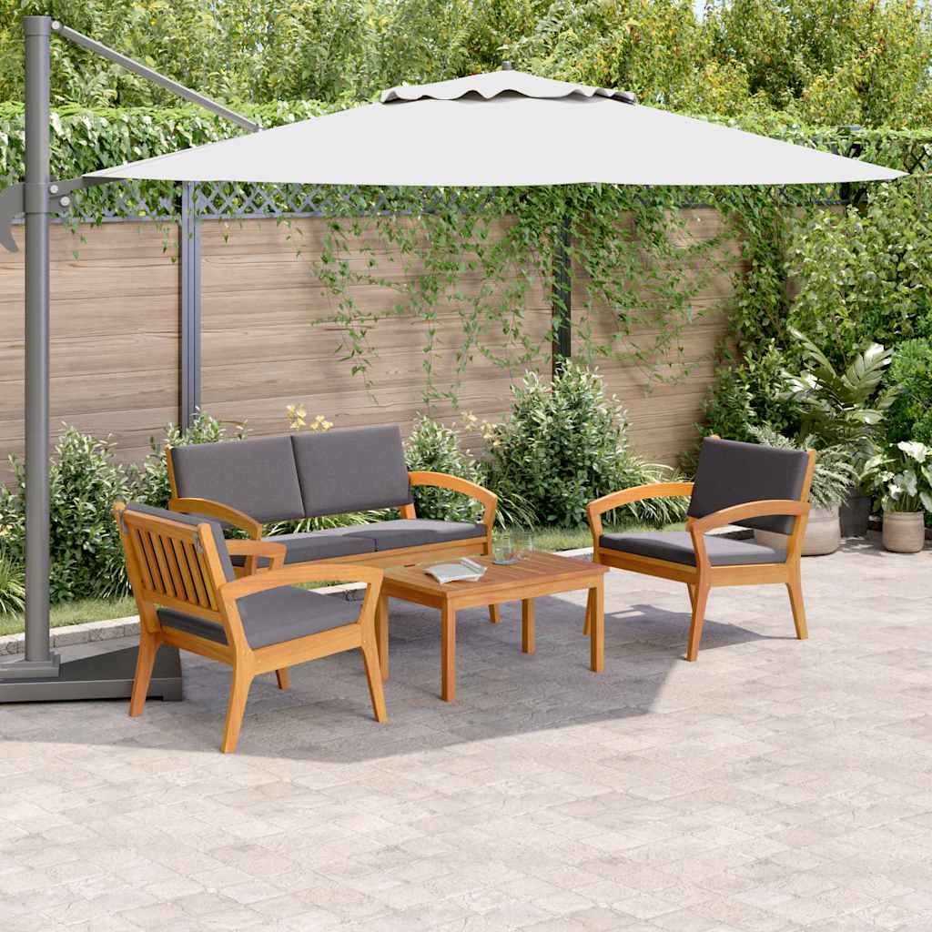 Bistrogarnitur 4 pcs Braun 75 x 45 x 38cm Massivholz Akazie